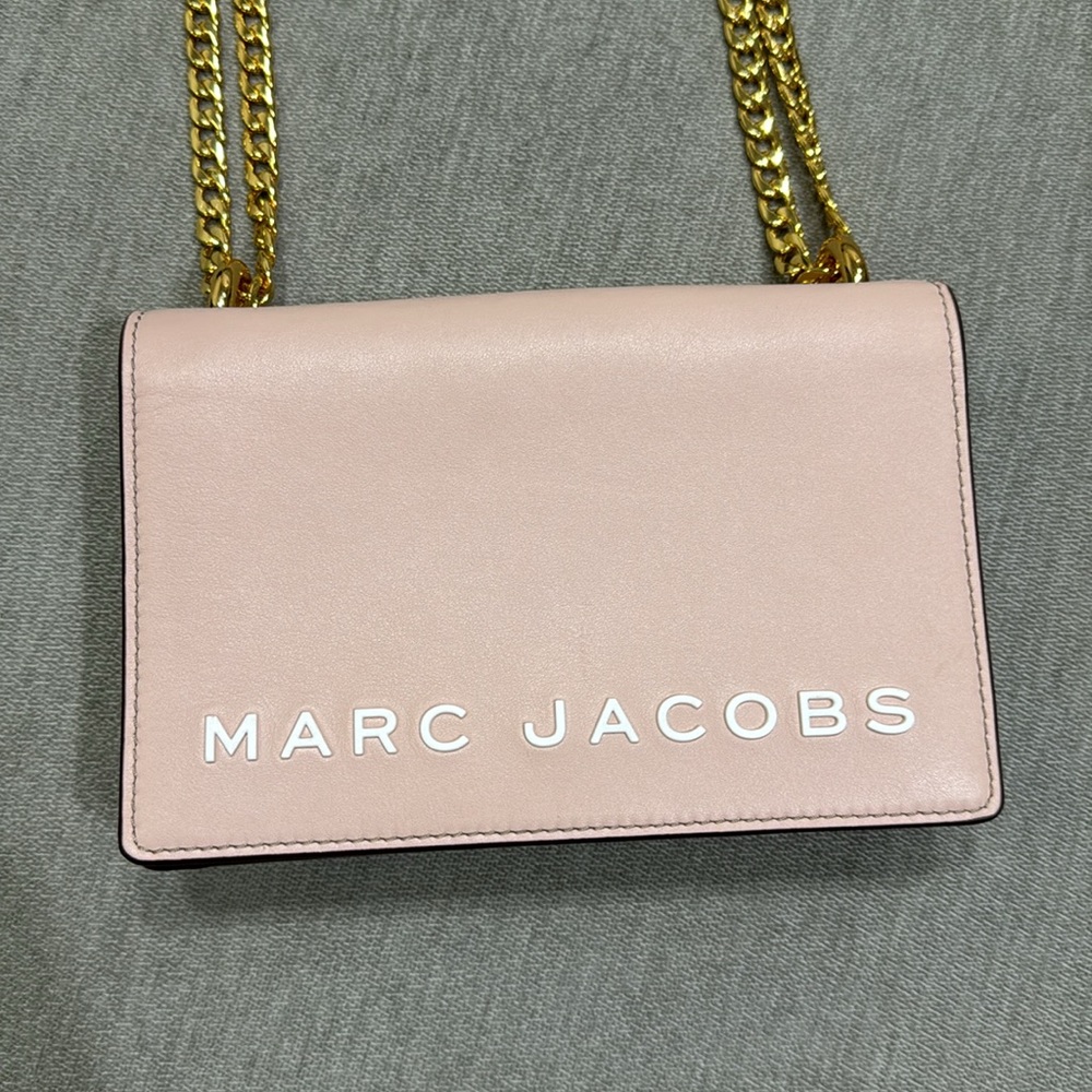 NEW Marc Jacobs Pink Mini Double Take Leather Crossbody Bag - Picture 7 of 14